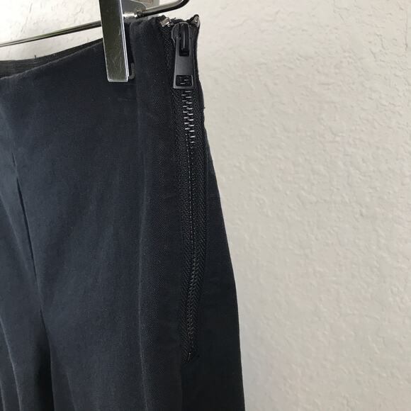 Everlane The Side-Zip Cotton Blend Cropped Black Trouser Pants Career Size 4 - Picture 7 of 10